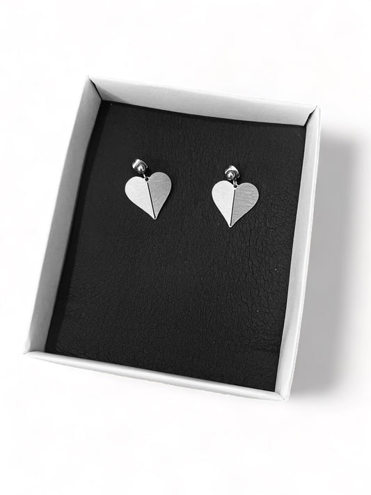 Σκουλαρίκια Origami Split Hearts mini