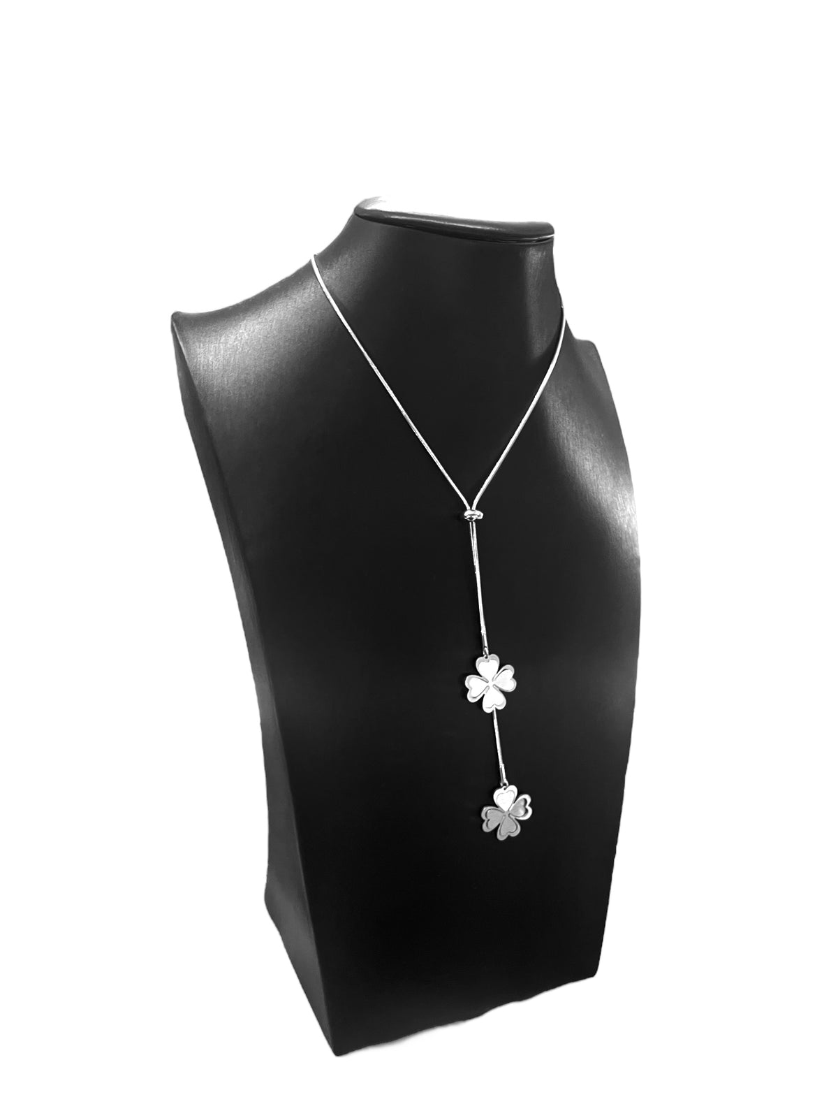 Διπλό Ρυθμιζόμενο Ατσάλινο Κρεμαστό Elegant Lucky Clover