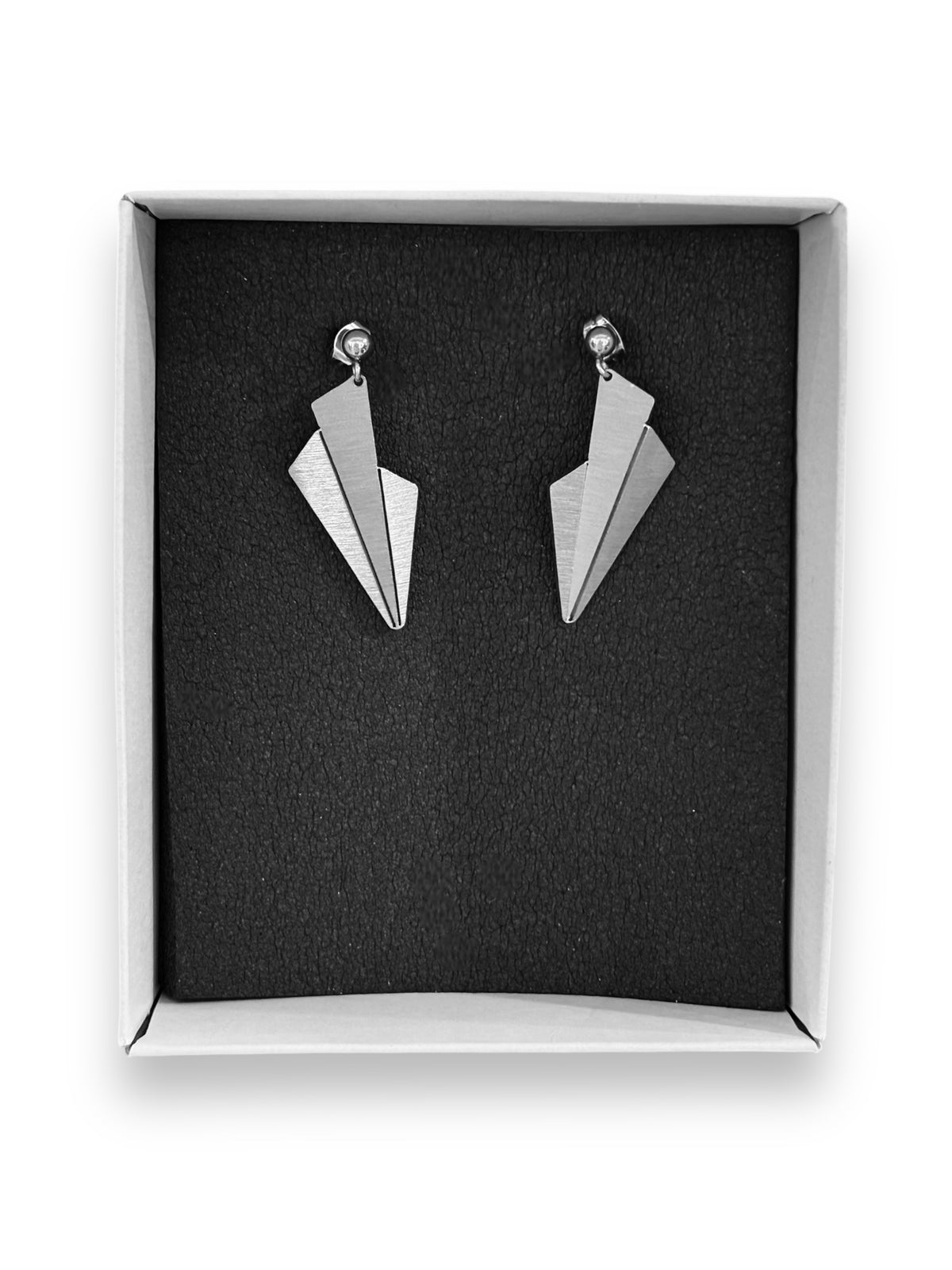Origami Abstract Shell Earrings 2