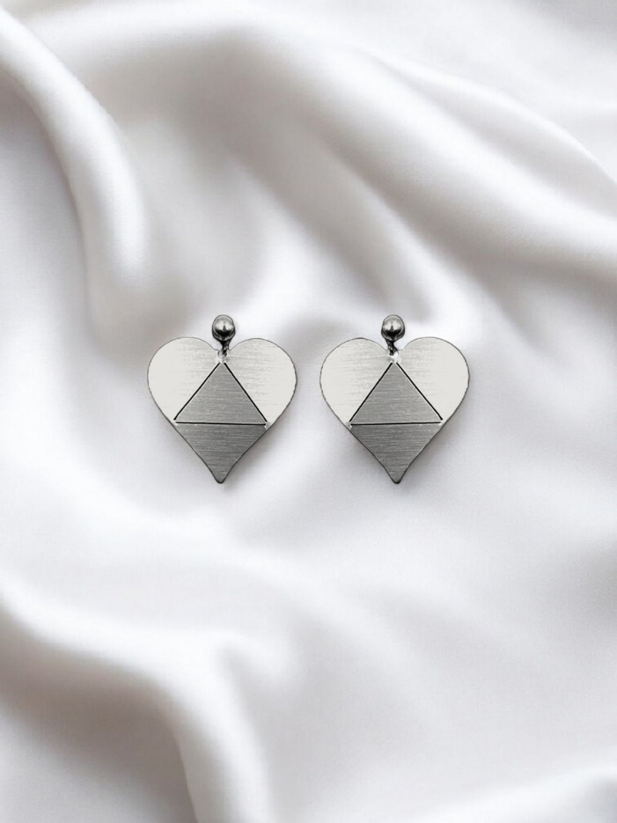 Σκουλαρίκια Origami Hearts