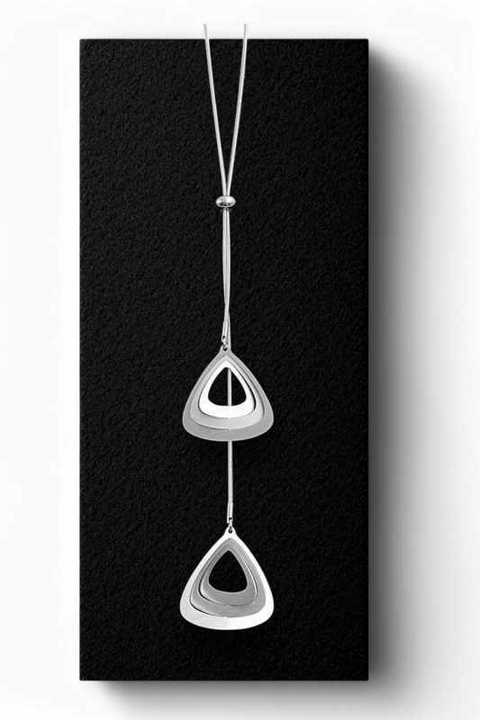 Διπλό Ρυθμιζόμενο Ατσάλινο Κρεμαστό Elegant Triangle