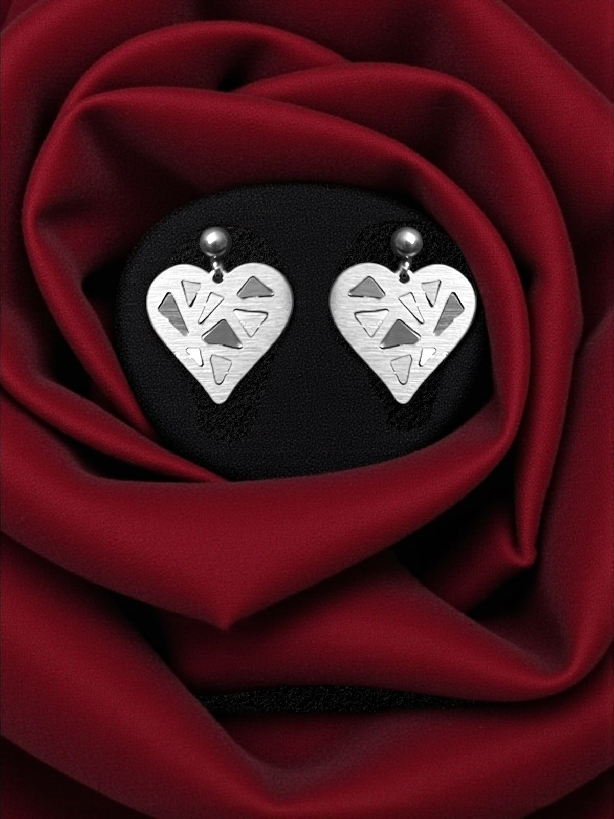 Σκουλαρίκια Mosaic Hearts