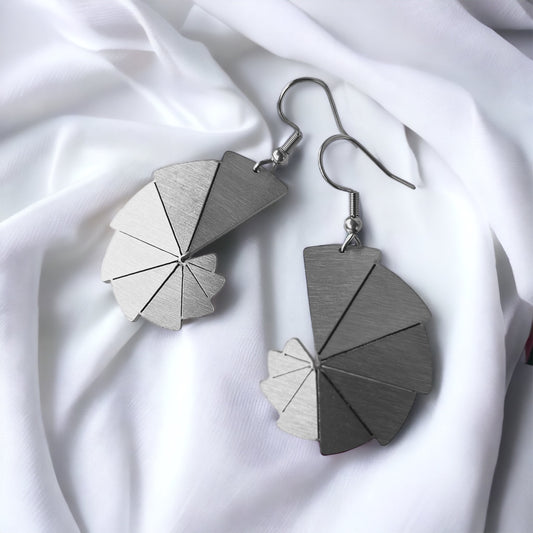 Σκουλαρίκια Origami Fibonacci