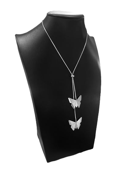 Διπλό Ρυθμιζόμενο Ατσάλινο Κρεμαστό Origami Butterflies