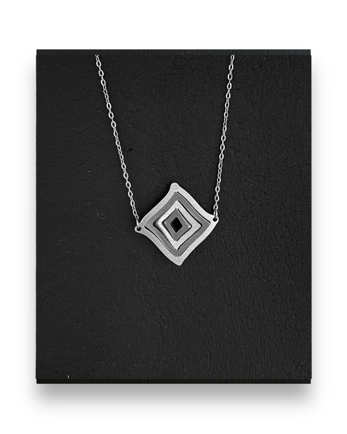 Κολιέ με αλυσίδα Illusion Rhombus mini