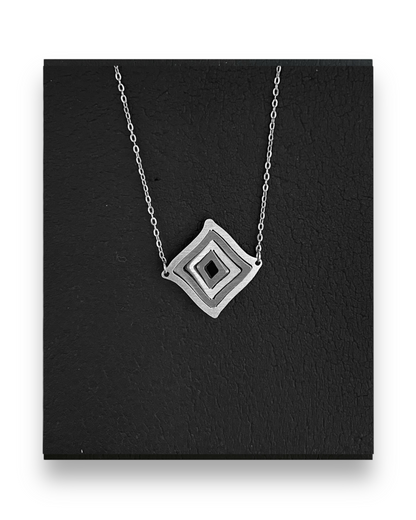 Κολιέ με αλυσίδα Illusion Rhombus mini