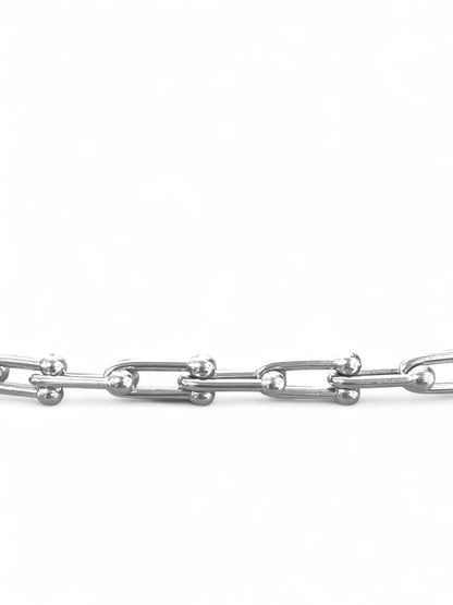 Steel Chain Bracelet Petals