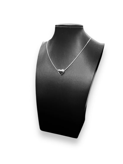 Necklace Steel Chain snake with large heart