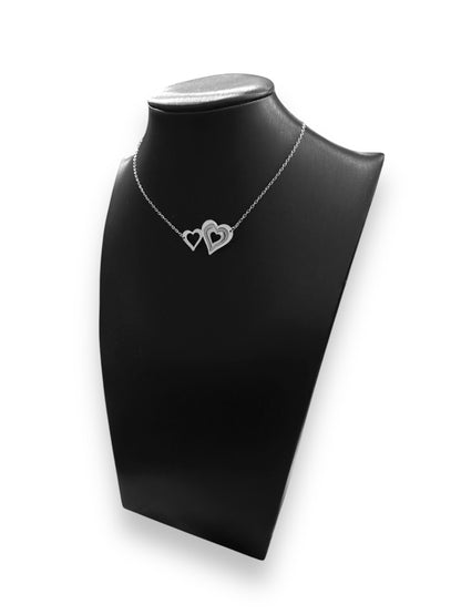 Κολιέ με αλυσίδα Illusion Linked Hearts