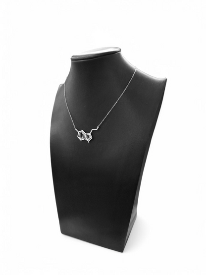 Κολιέ με αλυσίδα Illusion Serotonin Molecule