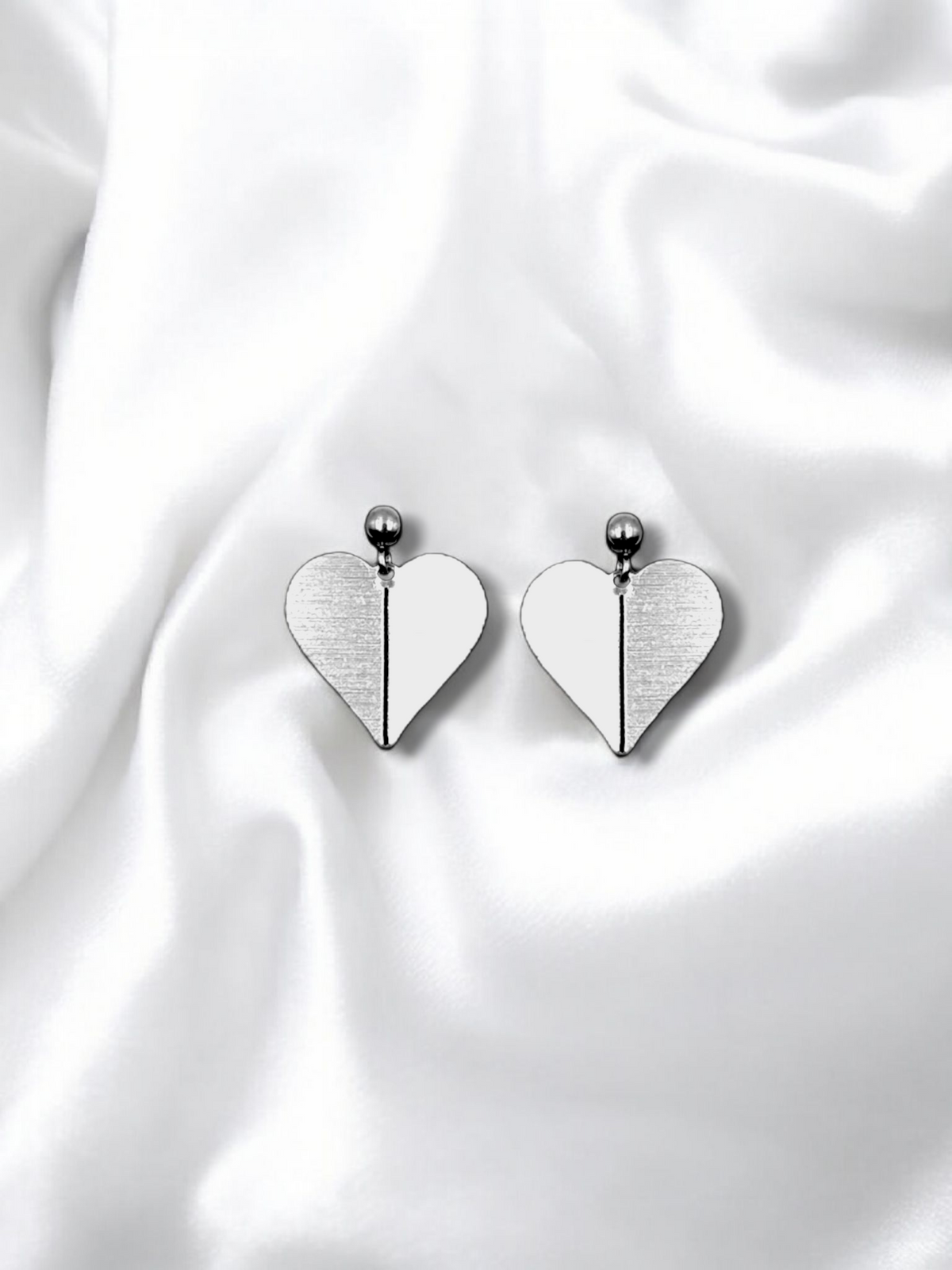 Σκουλαρίκια Origami Split Hearts mini
