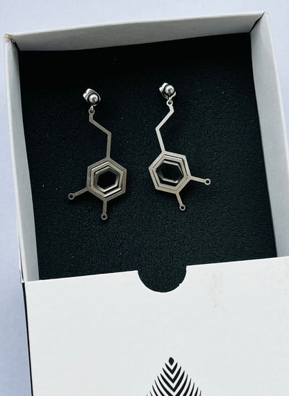 Σκουλαρίκια Illusion Dopamine Molecule