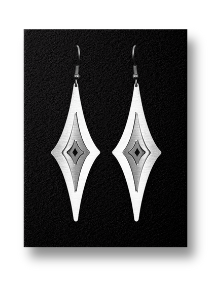 Illusion Long Stars Earrings