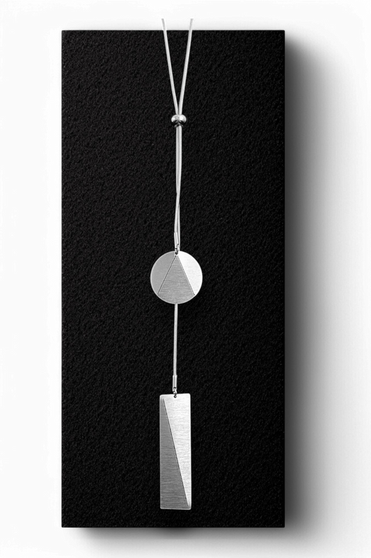 Διπλό Ρυθμιζόμενο Ατσάλινο Κρεμαστό Origami Rectangle & Circle