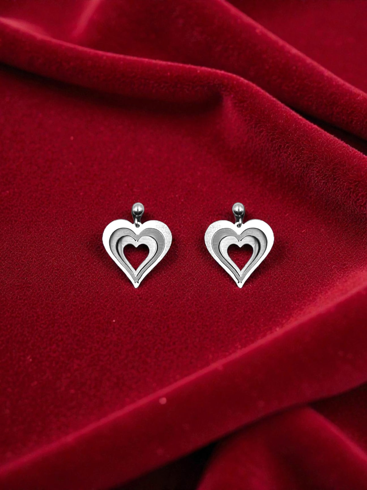 Σκουλαρίκια Illusion Love Hearts mini