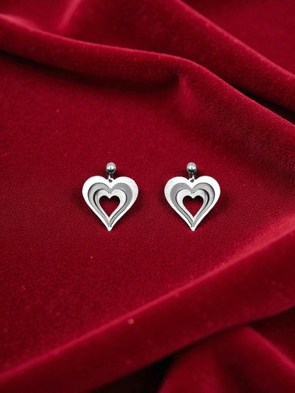 Σκουλαρίκια Illusion Love Hearts mini