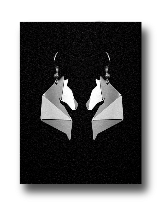 Σκουλαρίκια Origami Horse