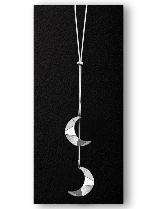 Διπλό Ρυθμιζόμενο Ατσάλινο Κρεμαστό Origami Half Moon