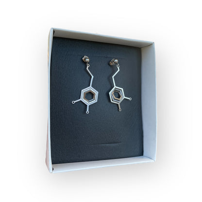 Σκουλαρίκια Illusion Dopamine Molecule