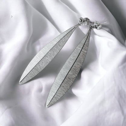 Σκουλαρίκια Origami Olive Leaf