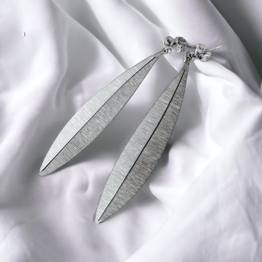 Σκουλαρίκια Origami Olive Leaf
