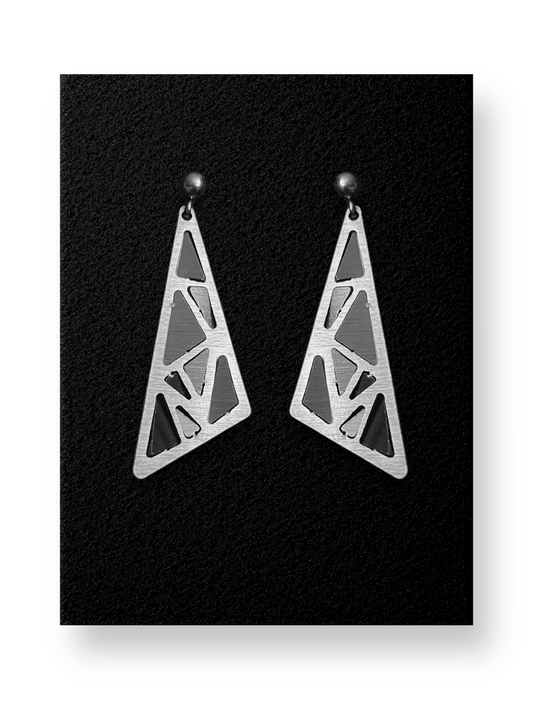 Σκουλαρίκια Mosaic  Assymetric Triangles