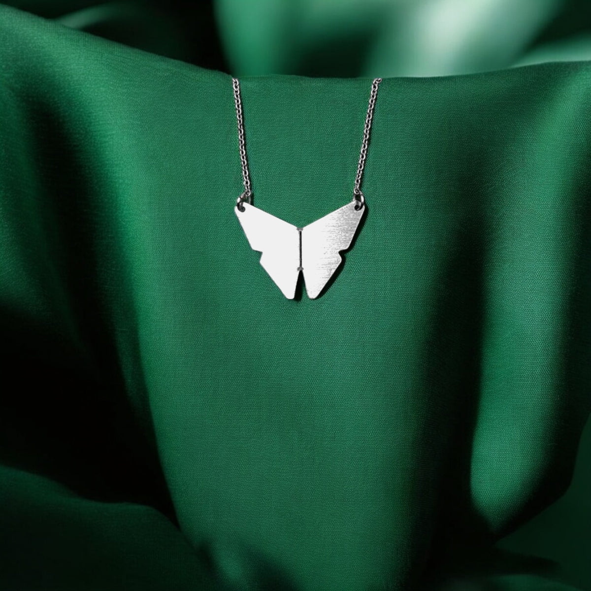 Κολιέ με αλυσίδα Origami Butterfly mini