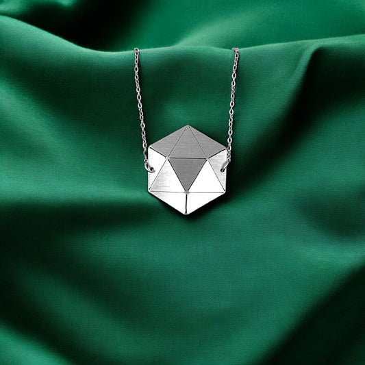 Κολιέ με αλυσίδα Origami Polygon
