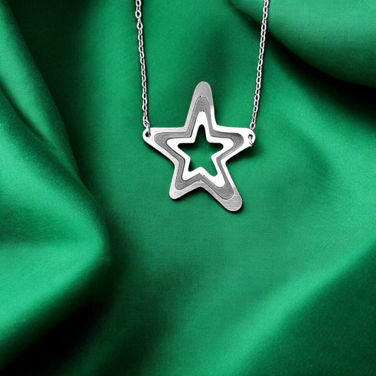 Κολιέ με αλυσίδα Illusion Starfish
