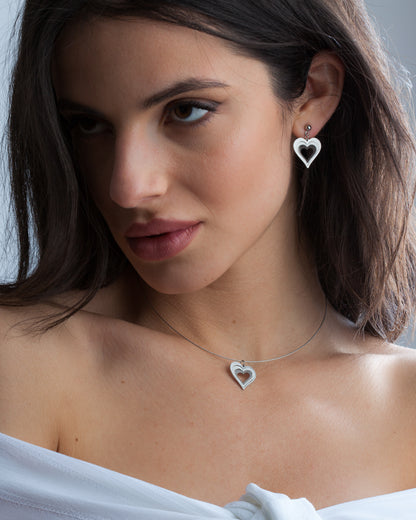 Σκουλαρίκια Illusion Love Hearts mini
