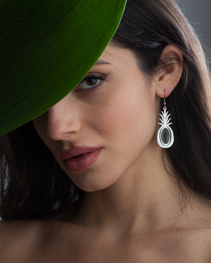 Illusion Pineapple Earrings