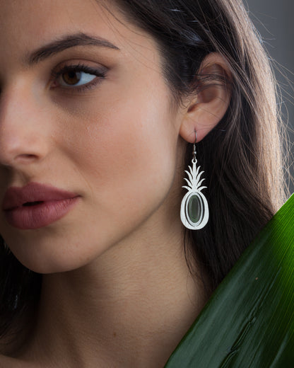 Illusion Pineapple Earrings
