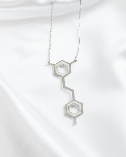Κολιέ με αλυσίδα Illusion Wine Molecule