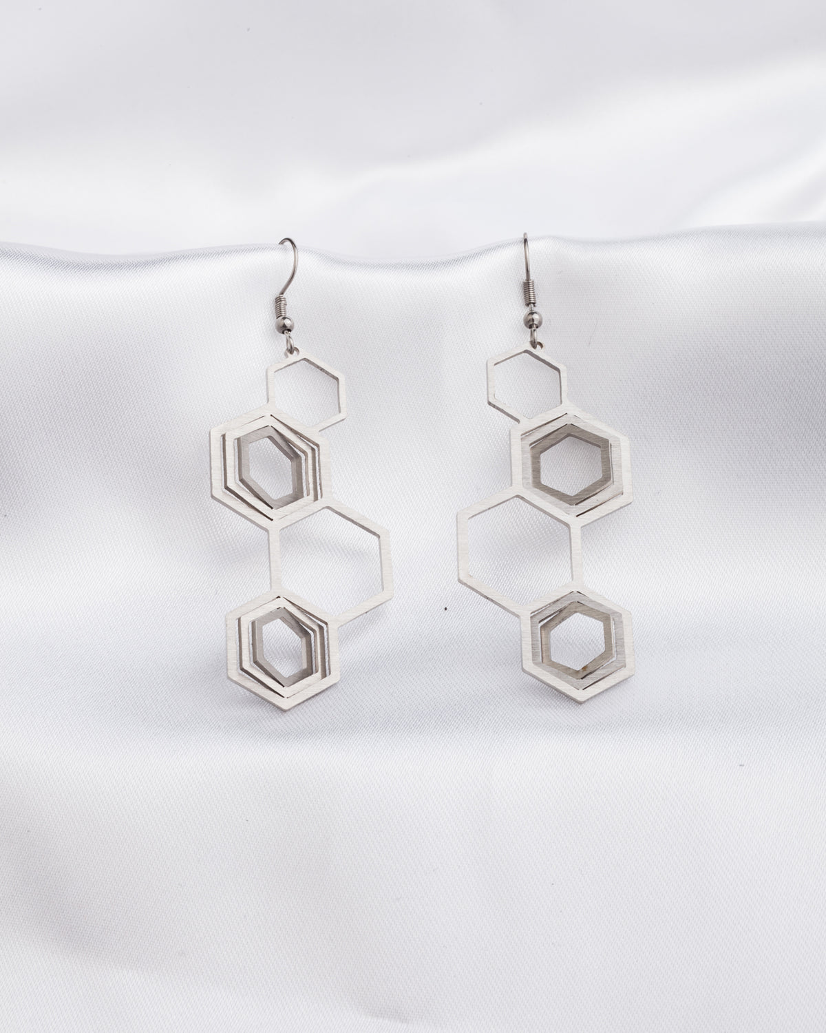 Σκουλαρίκια Illusion Honeycomb