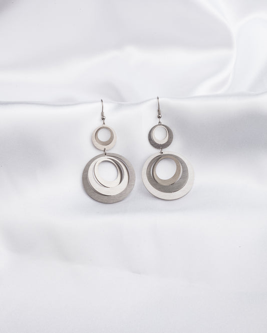Σκουλαρίκια Elegant Double Circles