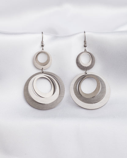 Σκουλαρίκια Elegant Double Circles