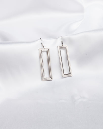 Σκουλαρίκια Elegant Rectangle