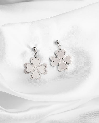 Σκουλαρίκια Elegant Four Leafs Clover