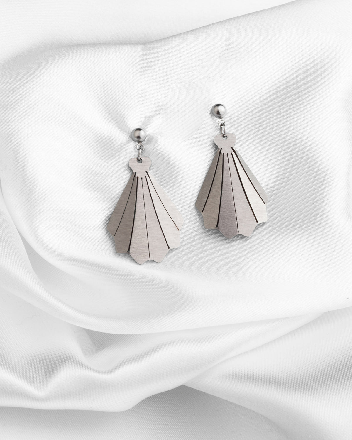 Σκουλαρίκια Origami Shell