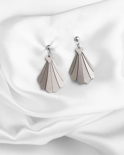 Σκουλαρίκια Origami Shell