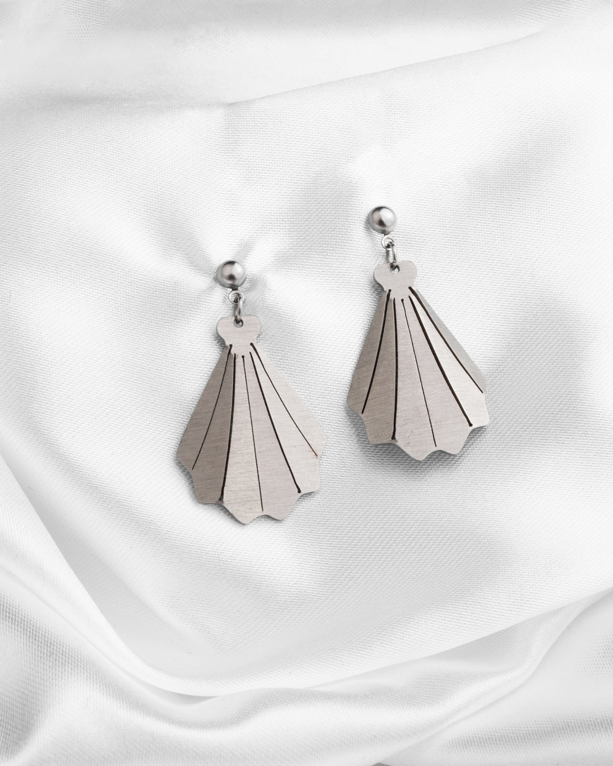 Σκουλαρίκια Origami Shell