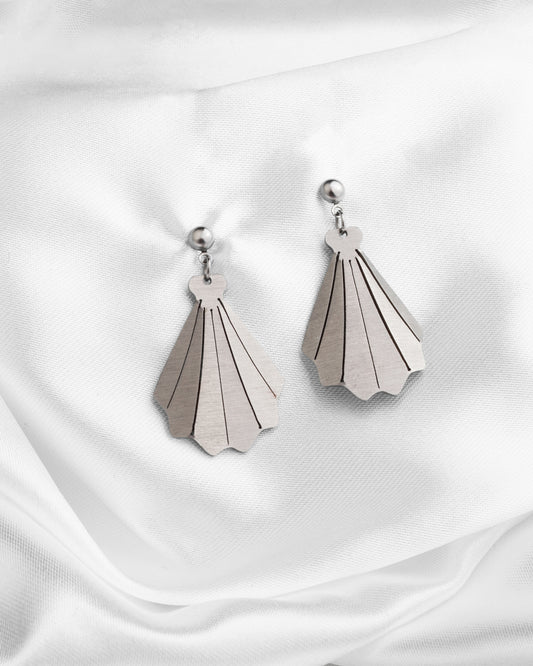 Σκουλαρίκια Origami Shell