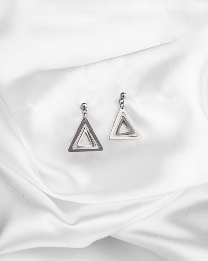 Σκουλαρίκια Illusion Triangles mini