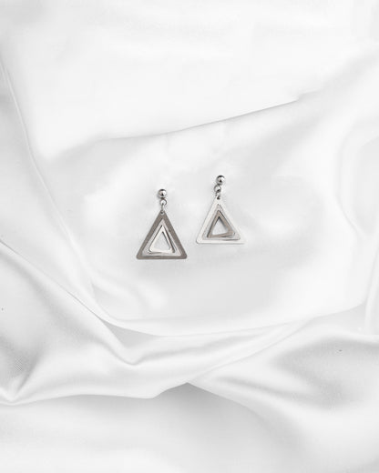 Σκουλαρίκια Illusion Triangles mini