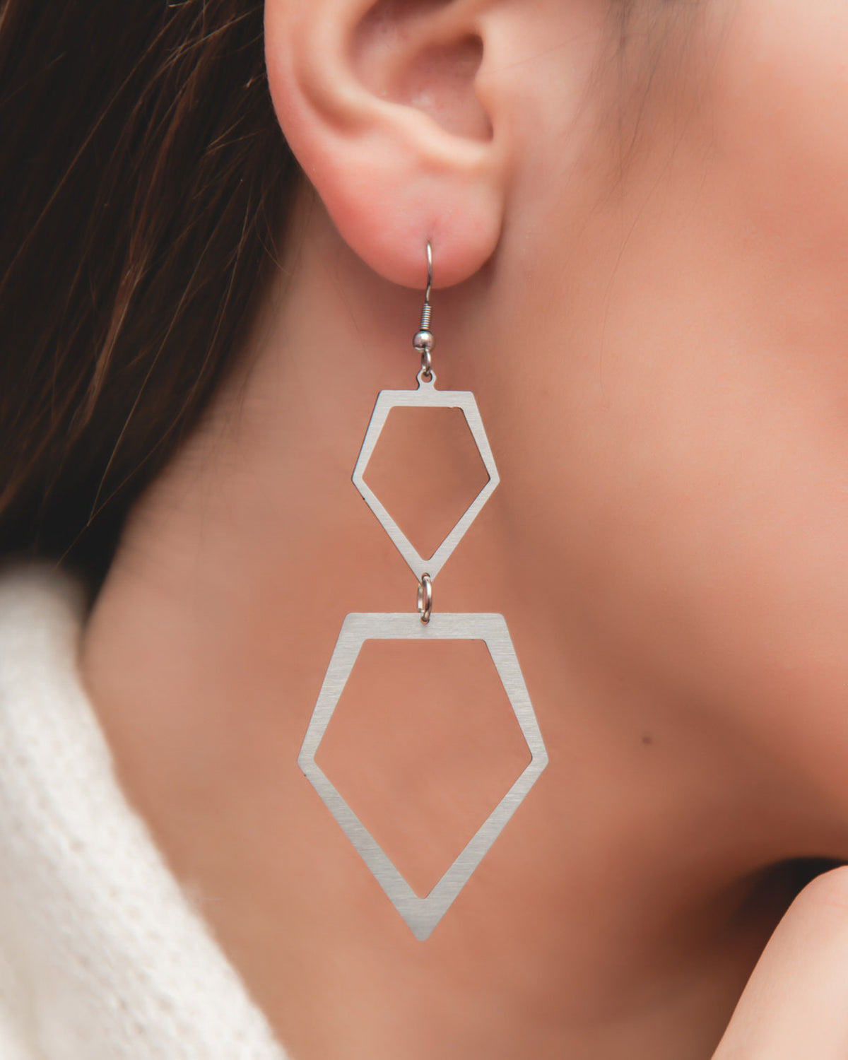 Split Diamond Earrings