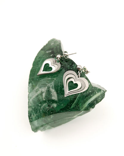 Σκουλαρίκια Illusion Love Hearts mini