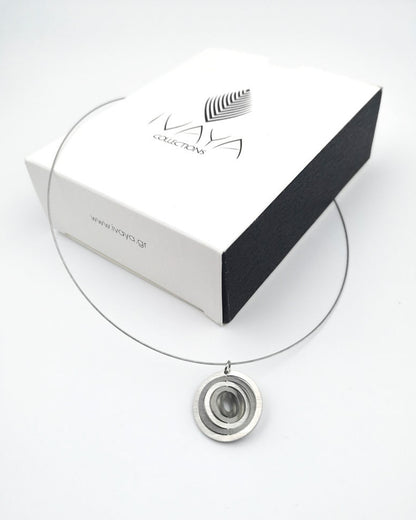 Κολιέ με ατσαλόσυρμα Illusion Circle