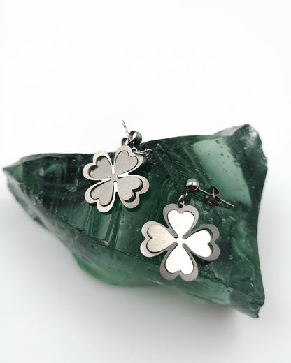 Σκουλαρίκια Elegant Four Leafs Clover