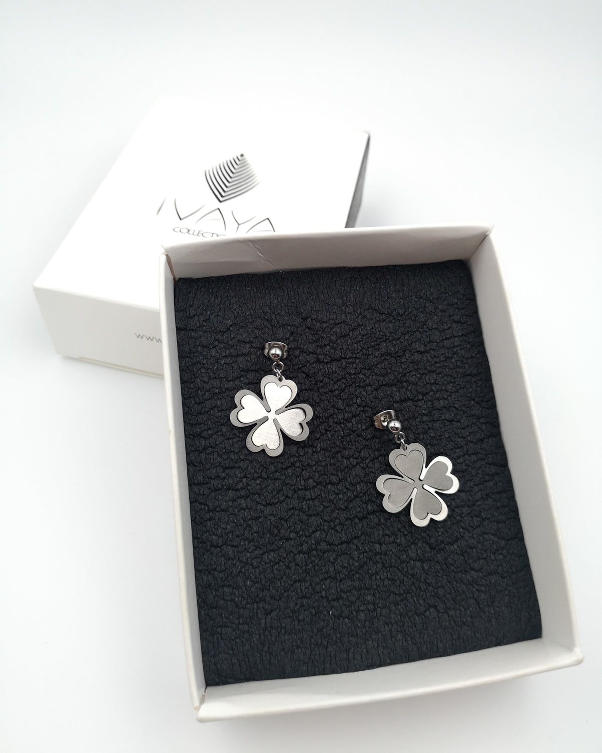 Σκουλαρίκια Elegant Four Leafs Clover
