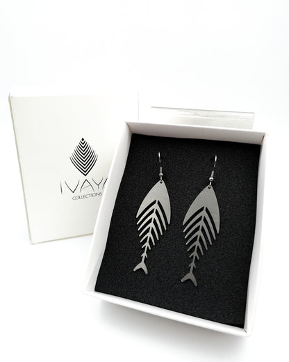Elegant Fishbone Earrings